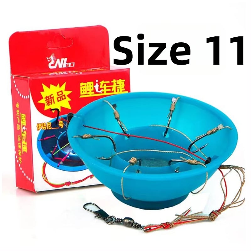 Ekspozīvs āķis (katla tipa āķis), ar dzeloņiem, 60 gab., zvejai pie okeāna piekrastes