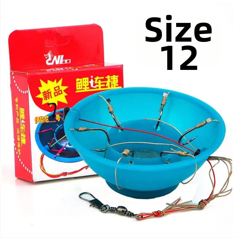 Ekspozīvs āķis (katla tipa āķis), ar dzeloņiem, 60 gab., zvejai pie okeāna piekrastes