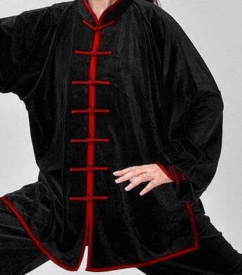 Unisex Tai Chi odjeća – baršunata tkanina, poliester 95%, jednofarbni uzorak