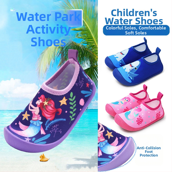 Vaikų vandens bateliai vandens parkams, žemas viršus, TPR padas, TPR vidpadis, tinklinis įdėklas