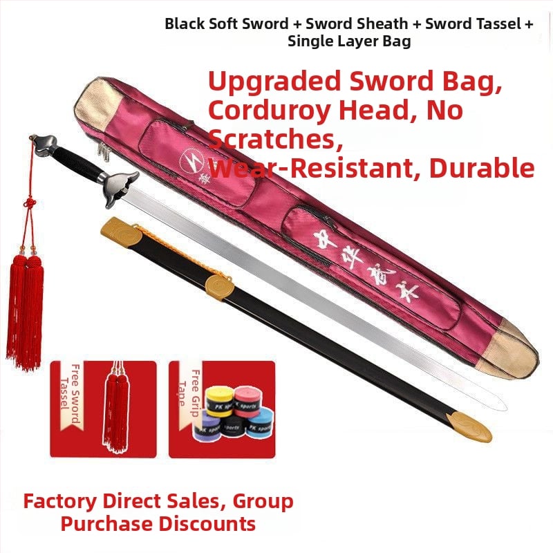 Tai Chi kard edzéshez – lágy hangú gyakorlókard, ultra könnyű, éleség nélküli, felnőtteknek és gyerekeknek.