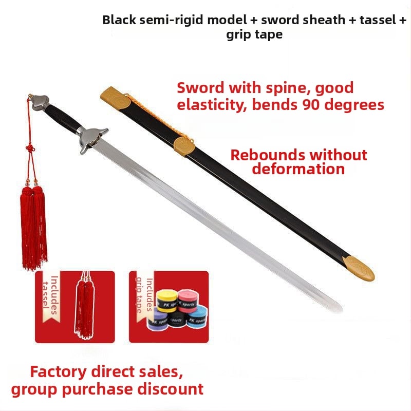 Tai Chi kard edzéshez – lágy hangú gyakorlókard, ultra könnyű, éleség nélküli, felnőtteknek és gyerekeknek.