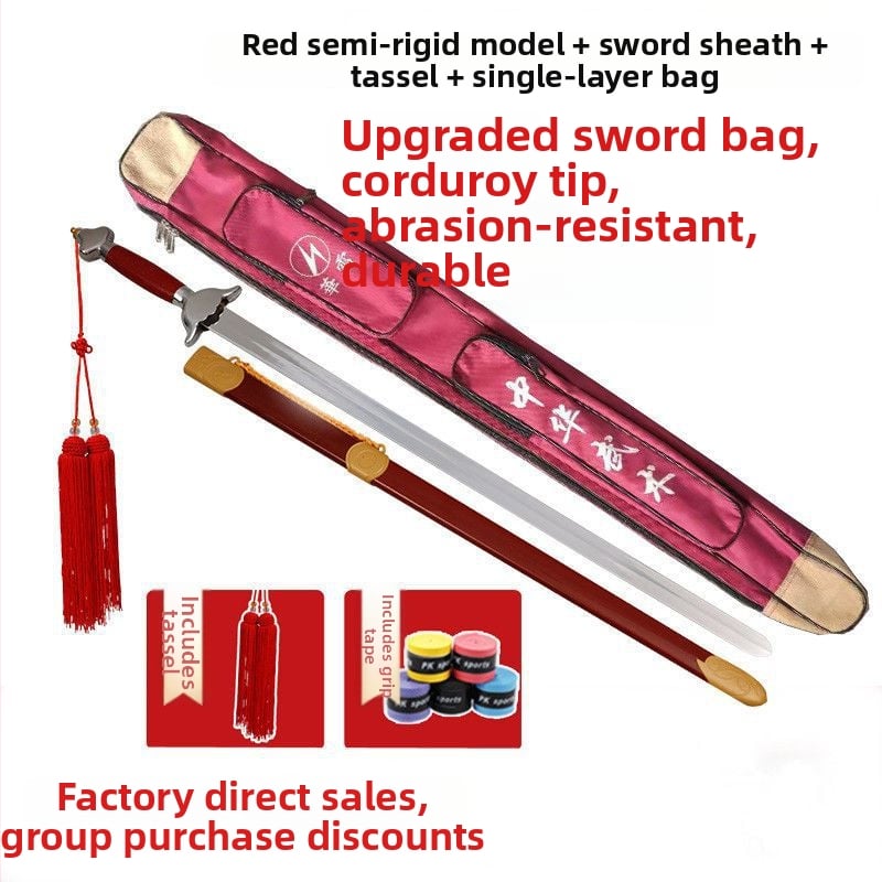 Tai Chi kard edzéshez – lágy hangú gyakorlókard, ultra könnyű, éleség nélküli, felnőtteknek és gyerekeknek.