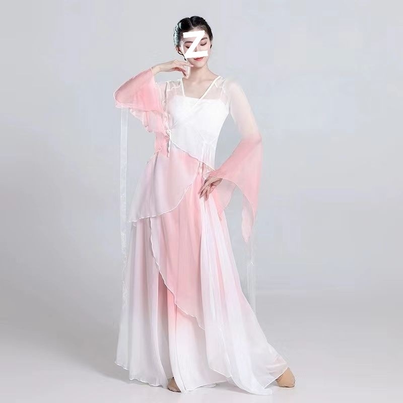 Costum clasic de dans, în stil Hanfu pentru antrenament și reprezentație, unisex, primăvara 2025