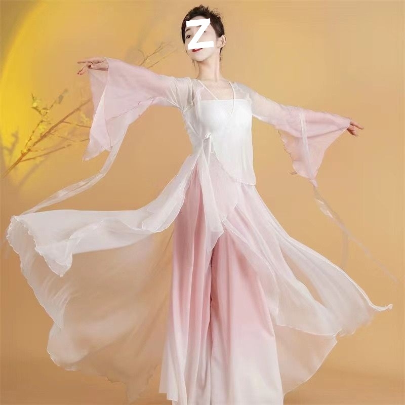 Costum clasic de dans, în stil Hanfu pentru antrenament și reprezentație, unisex, primăvara 2025