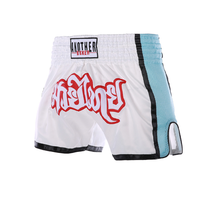 Muay Thai mrežaste šorceve – izdržljive, jednostavne i privlačnog dizajna, brzo se suše za trening boksa i borilačkih vještina; unisex, odrasli; 100% poliester tkanina s podstavom