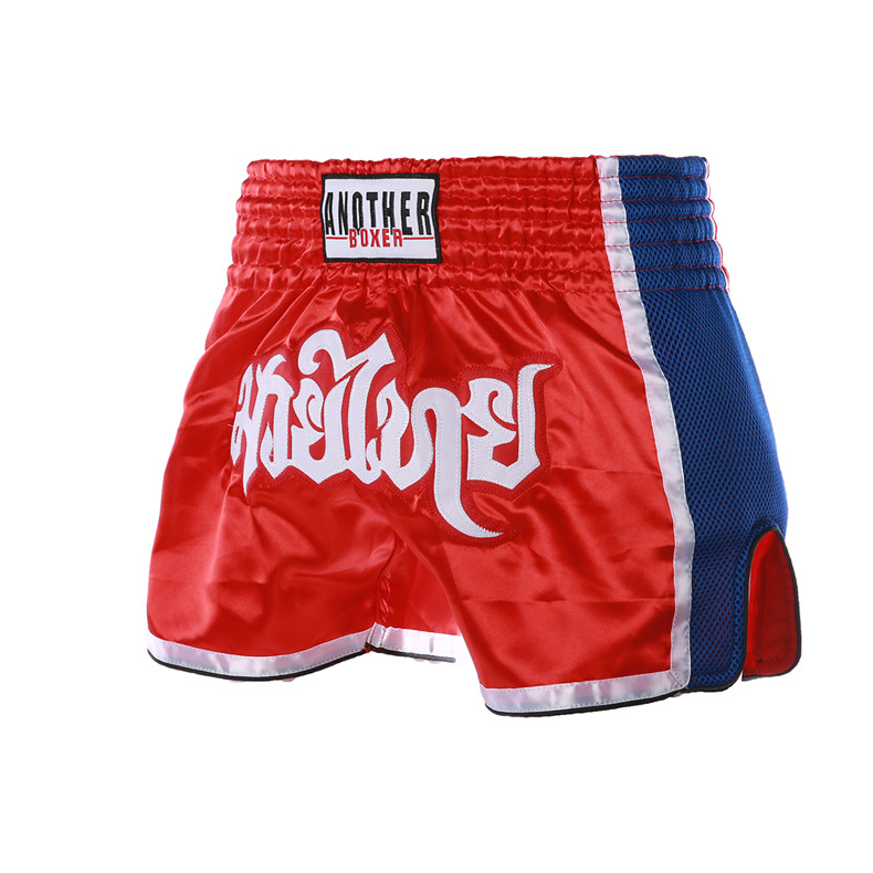 Muay Thai mrežaste šorceve – izdržljive, jednostavne i privlačnog dizajna, brzo se suše za trening boksa i borilačkih vještina; unisex, odrasli; 100% poliester tkanina s podstavom