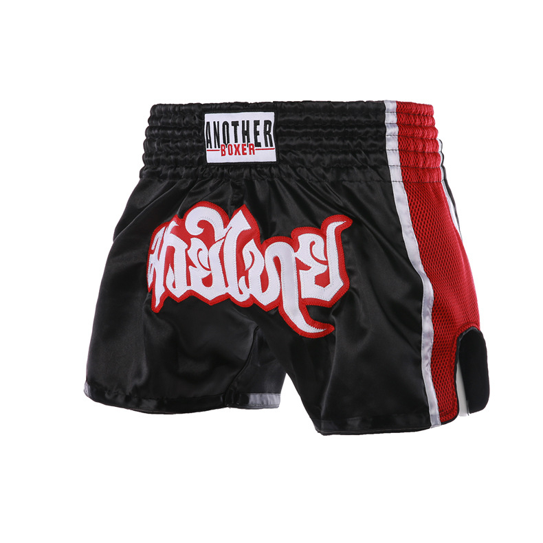 Muay Thai mrežaste šorceve – izdržljive, jednostavne i privlačnog dizajna, brzo se suše za trening boksa i borilačkih vještina; unisex, odrasli; 100% poliester tkanina s podstavom