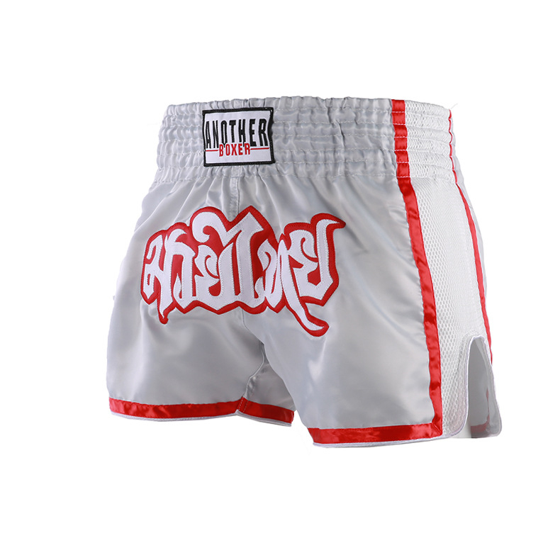 Muay Thai mrežaste šorceve – izdržljive, jednostavne i privlačnog dizajna, brzo se suše za trening boksa i borilačkih vještina; unisex, odrasli; 100% poliester tkanina s podstavom