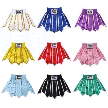 Uniszex ökölvívó/MMA rövidnadrág szalagos dizájnnal – poliészter keverék anyag, edzésre és versenyre Muay Thai, kick-box és MMA számára – Zhuoao