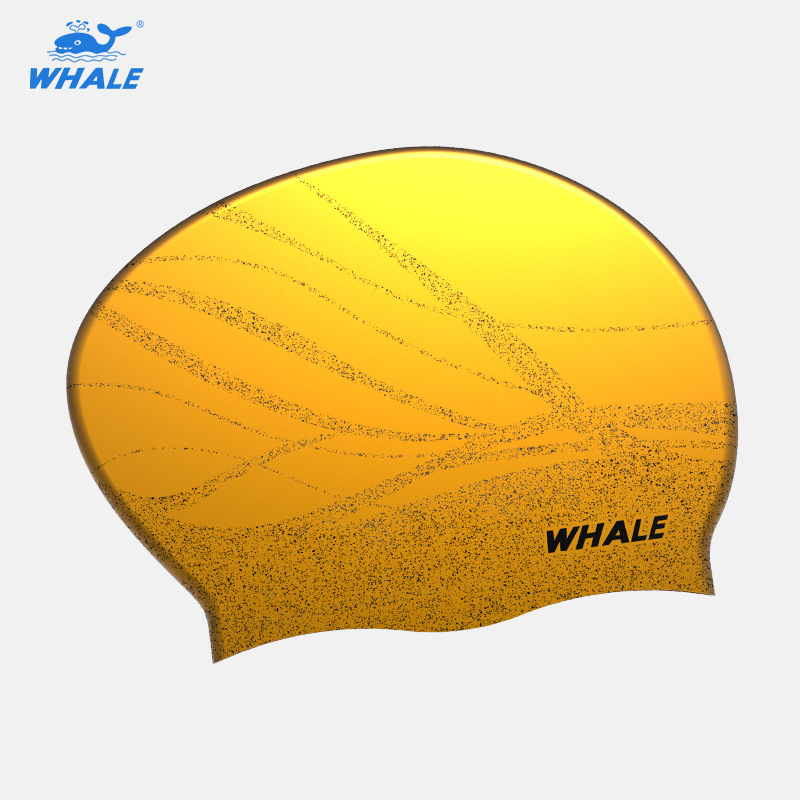 Whale silikonska kapa za plivanje – unisex za odrasle, otisak, za plivanje i vodene sportove
