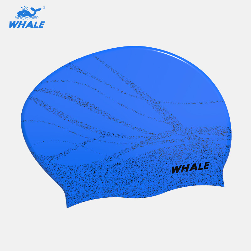 Whale silikonska kapa za plivanje – unisex za odrasle, otisak, za plivanje i vodene sportove