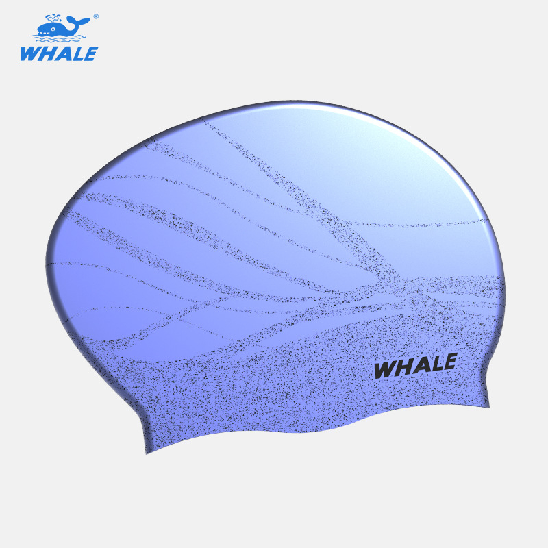 Whale silikonska kapa za plivanje – unisex za odrasle, otisak, za plivanje i vodene sportove