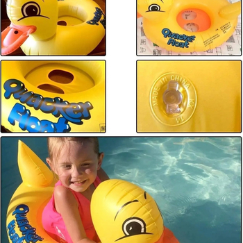 Naduvani plivački prsten za djecu - životinjski uzorak, PVC ekološki prihvatljiv, debljina 18 mm, ručno napuhivanje