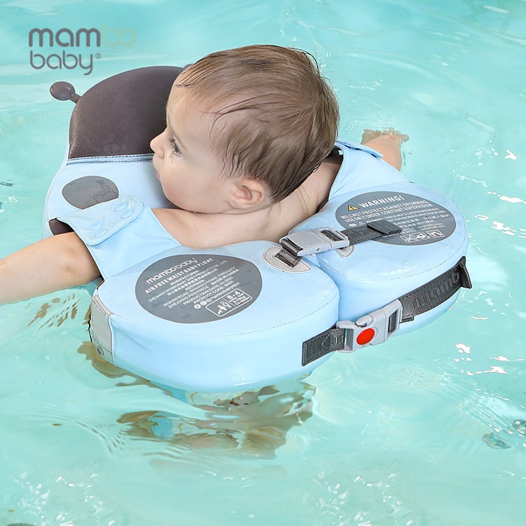Baba úszógyűrű napvédő kialakítással és borulás elleni védelemmel, PU bevonat és belső PEARL FOAM, nyomtatott mintával