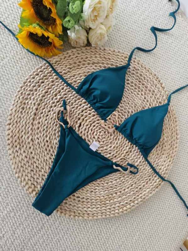 2025 nova Gini bikini set - ženski dvodijelni kupaći kostim s uskim trakama