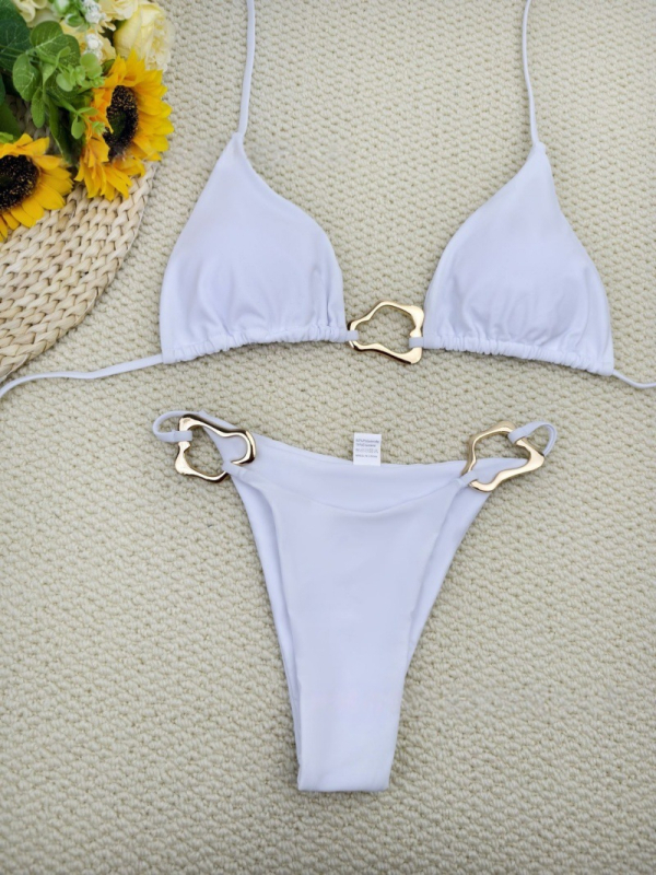 2025 nova Gini bikini set - ženski dvodijelni kupaći kostim s uskim trakama