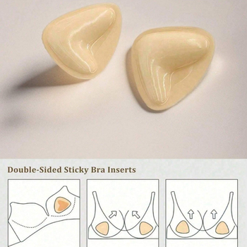 Independent neilona krūšu spilventiņi peldkostīmiem – pašlīmējoši, trīsstūra, divpusēji, krūšu veidošanai