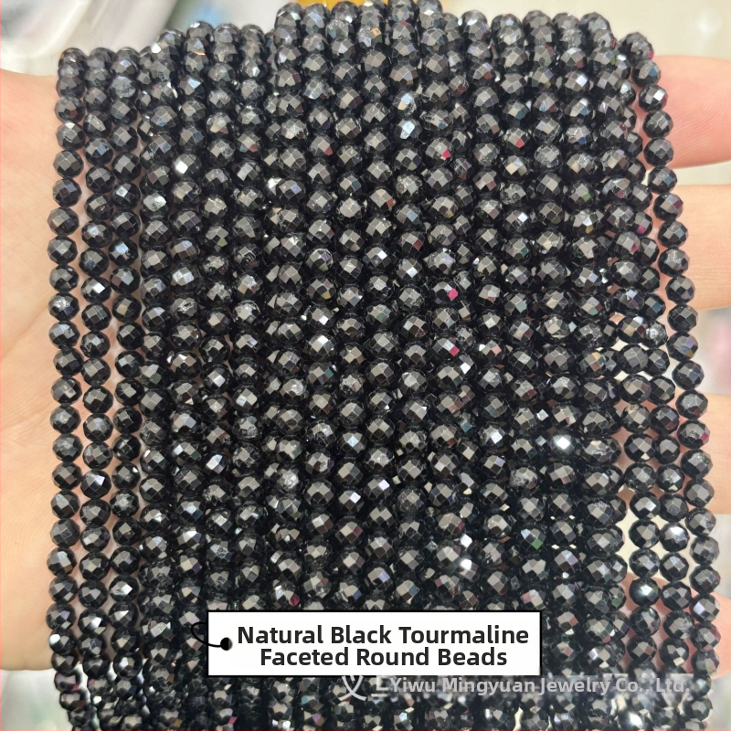 DIY ékszer gyöngyök turmalinból — természetes turmalin sorozat, vágás, csiszolás, polírozás, prémium stílus