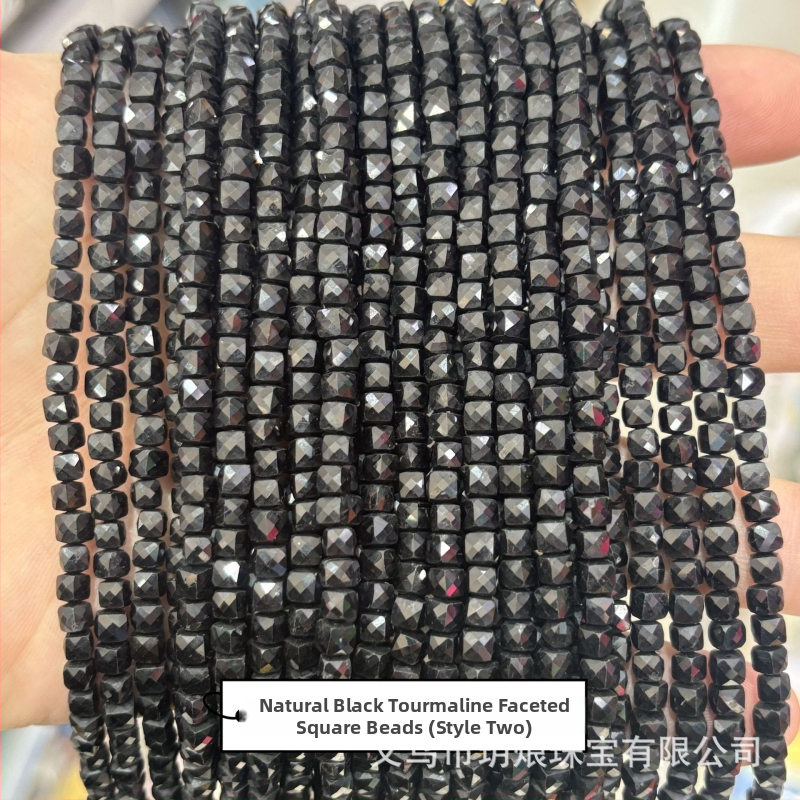 DIY ékszer gyöngyök turmalinból — természetes turmalin sorozat, vágás, csiszolás, polírozás, prémium stílus