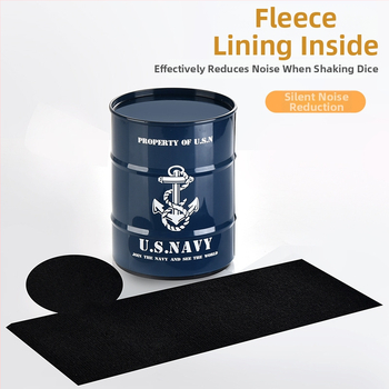 Set čašica za mućkanje kockica u obliku uljne bačve za bar i kućnu upotrebu, od plastike i željeza, tihi shaker sa sitom, za uzrast 14+, blister pakiranje