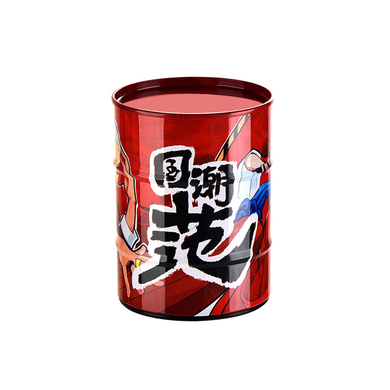 Set čašica za mućkanje kockica u obliku uljne bačve za bar i kućnu upotrebu, od plastike i željeza, tihi shaker sa sitom, za uzrast 14+, blister pakiranje