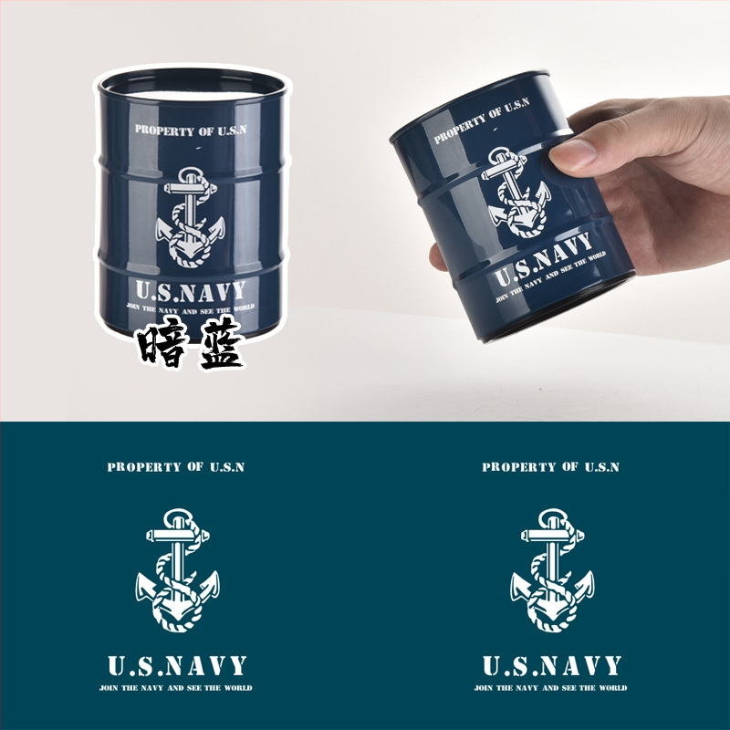 Set čašica za mućkanje kockica u obliku uljne bačve za bar i kućnu upotrebu, od plastike i željeza, tihi shaker sa sitom, za uzrast 14+, blister pakiranje