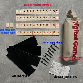 Plastična Mahjong-stil kartijska igra – interaktivna društvena stolna igra, potiče mentalni razvoj i koordinaciju ruka-oko; pakirano u vrećici.