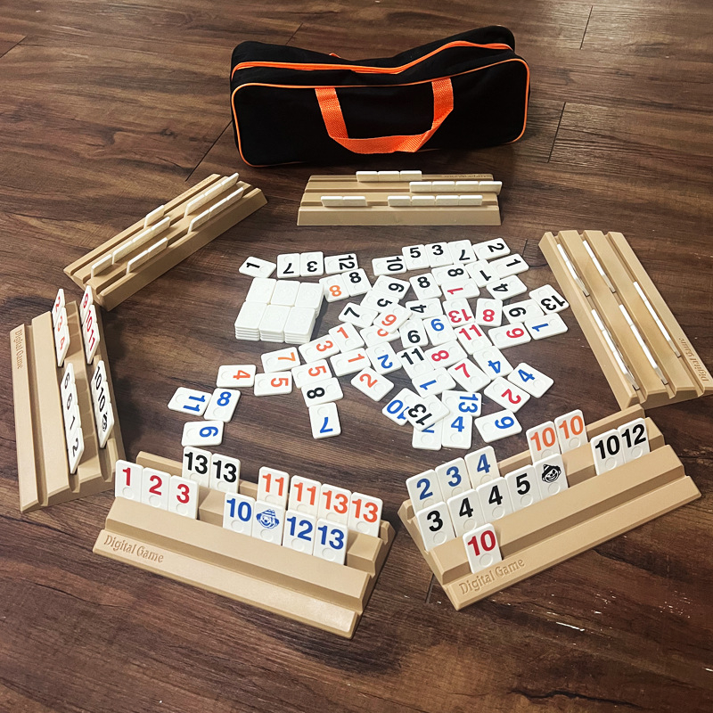 Plastična Mahjong-stil kartijska igra – interaktivna društvena stolna igra, potiče mentalni razvoj i koordinaciju ruka-oko; pakirano u vrećici.