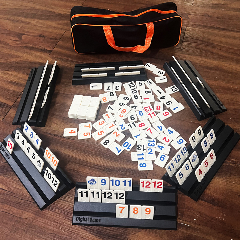 Plastična Mahjong-stil kartijska igra – interaktivna društvena stolna igra, potiče mentalni razvoj i koordinaciju ruka-oko; pakirano u vrećici.