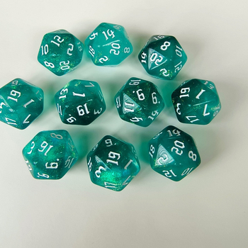 Zar DND s 20 stranica od akrilita, motiv zvjezdano neba i irizirajućeg kamelona, 4000 komada u kutiji, prilagodljivo