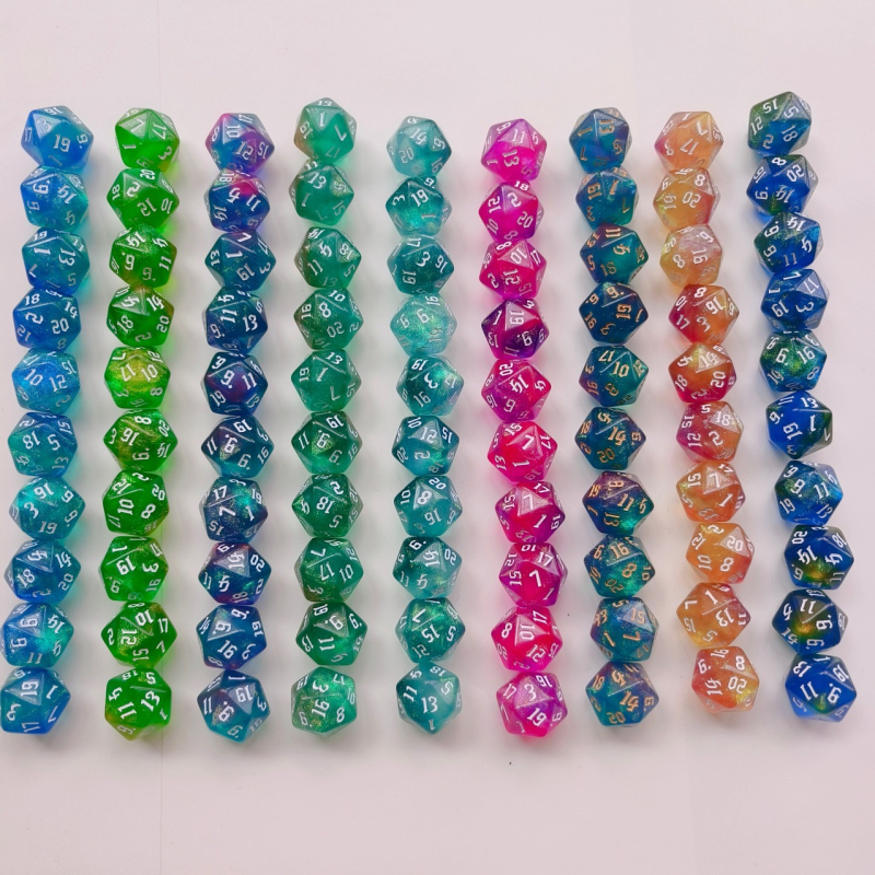 Zar DND s 20 stranica od akrilita, motiv zvjezdano neba i irizirajućeg kamelona, 4000 komada u kutiji, prilagodljivo