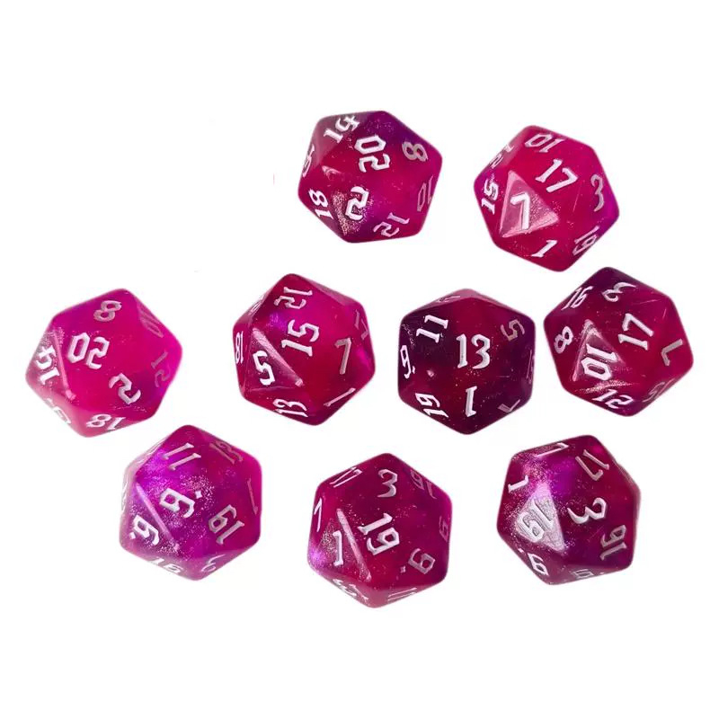 Zar DND s 20 stranica od akrilita, motiv zvjezdano neba i irizirajućeg kamelona, 4000 komada u kutiji, prilagodljivo