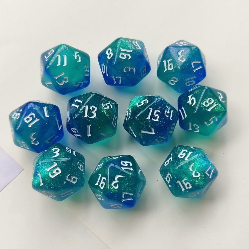 Zar DND s 20 stranica od akrilita, motiv zvjezdano neba i irizirajućeg kamelona, 4000 komada u kutiji, prilagodljivo