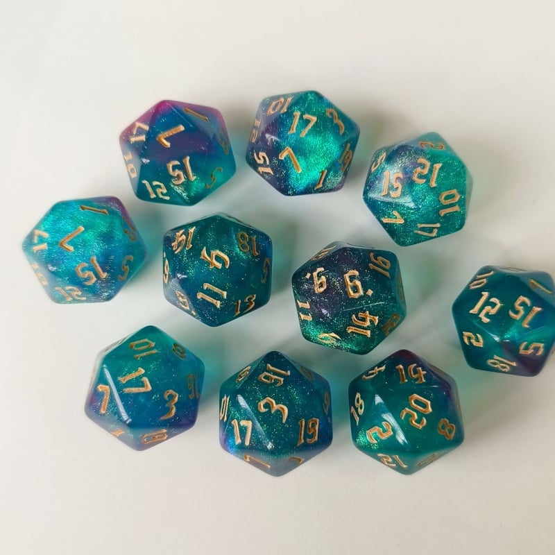 Zar DND s 20 stranica od akrilita, motiv zvjezdano neba i irizirajućeg kamelona, 4000 komada u kutiji, prilagodljivo