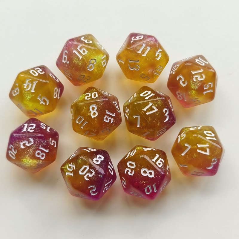 Zar DND s 20 stranica od akrilita, motiv zvjezdano neba i irizirajućeg kamelona, 4000 komada u kutiji, prilagodljivo