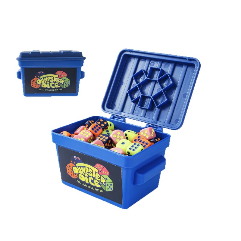 Dumpster Dice — brza obiteljska igra s kockicama, plastika/smola, East Promise, pakiranje u torbi, za uzrast 15–35