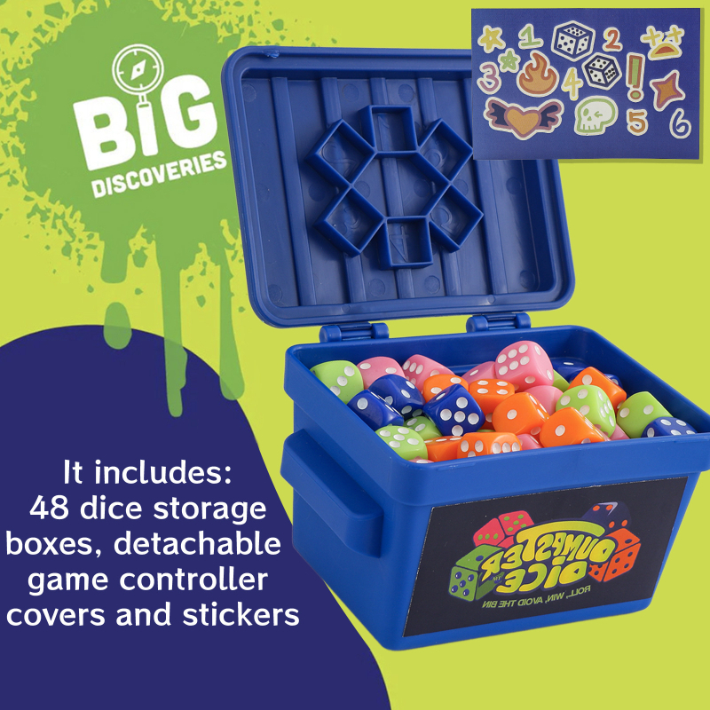 Dumpster Dice — brza obiteljska igra s kockicama, plastika/smola, East Promise, pakiranje u torbi, za uzrast 15–35