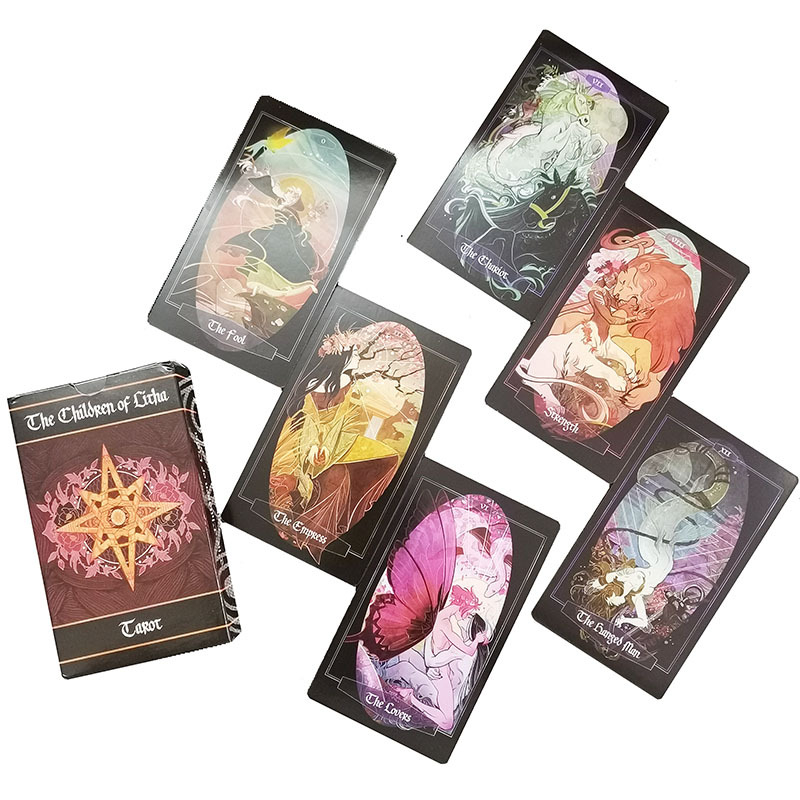 Tarot kártya készlet – Midsummer’s Son Dawn Star Nomadic Oracle, bevont papír, beltéri használat, Kínában készült, 14+