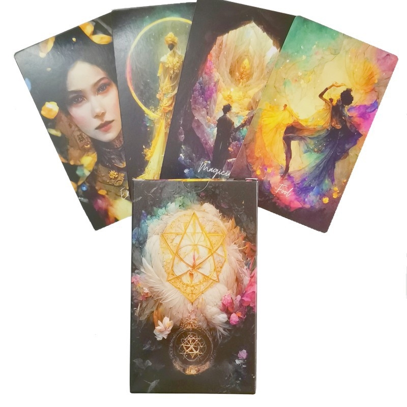 Tarot kártya készlet – Midsummer’s Son Dawn Star Nomadic Oracle, bevont papír, beltéri használat, Kínában készült, 14+
