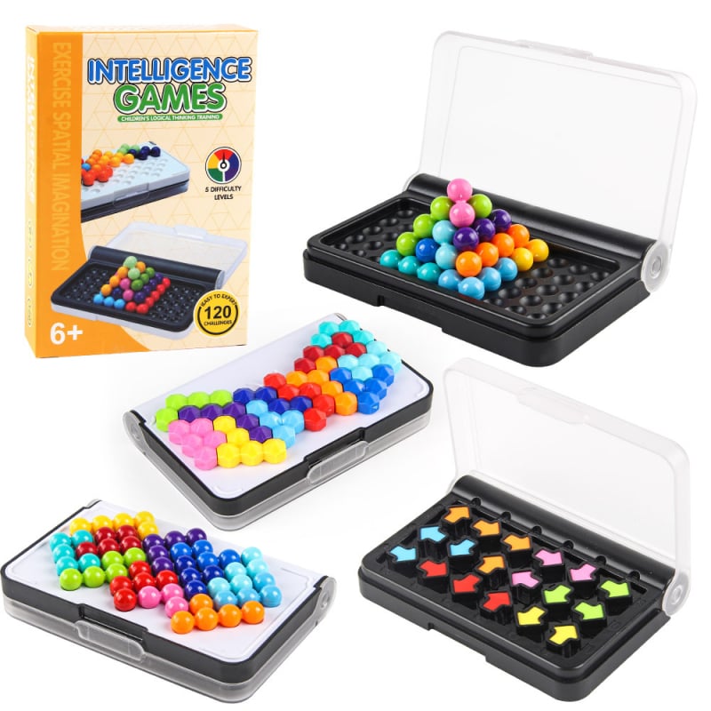 Plastična stolna puzzle igra s 3D perlicama, interaktivno za dvoje, DIY igračka