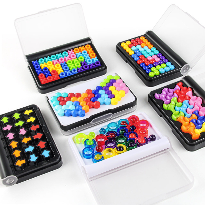 Plastična stolna puzzle igra s 3D perlicama, interaktivno za dvoje, DIY igračka