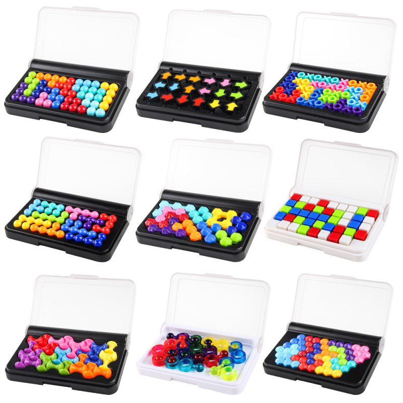 Plastična stolna puzzle igra s 3D perlicama, interaktivno za dvoje, DIY igračka