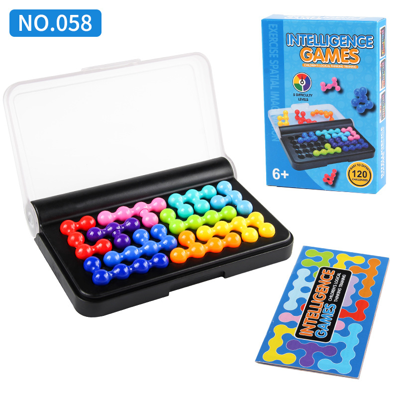 Plastična stolna puzzle igra s 3D perlicama, interaktivno za dvoje, DIY igračka