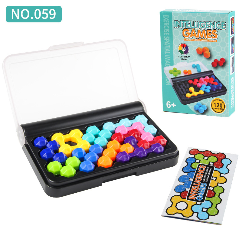Plastična stolna puzzle igra s 3D perlicama, interaktivno za dvoje, DIY igračka