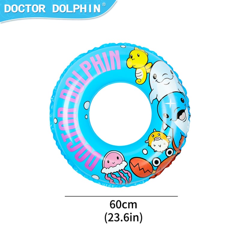 Odrasli plivački prsten s uzorkom ajkule — ekološki PVC, debljina 0,23 mm, plovnu igračku za vodu