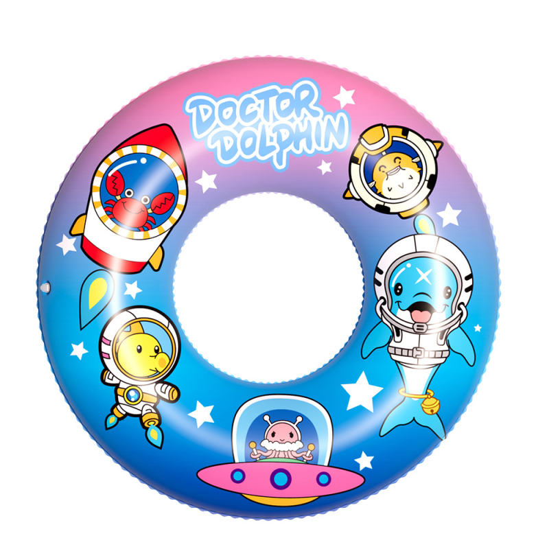 Odrasli plivački prsten s uzorkom ajkule — ekološki PVC, debljina 0,23 mm, plovnu igračku za vodu