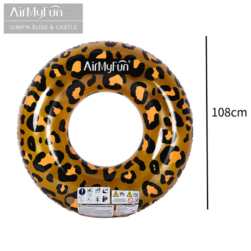 Odrasli plivački prsten s uzorkom ajkule — ekološki PVC, debljina 0,23 mm, plovnu igračku za vodu