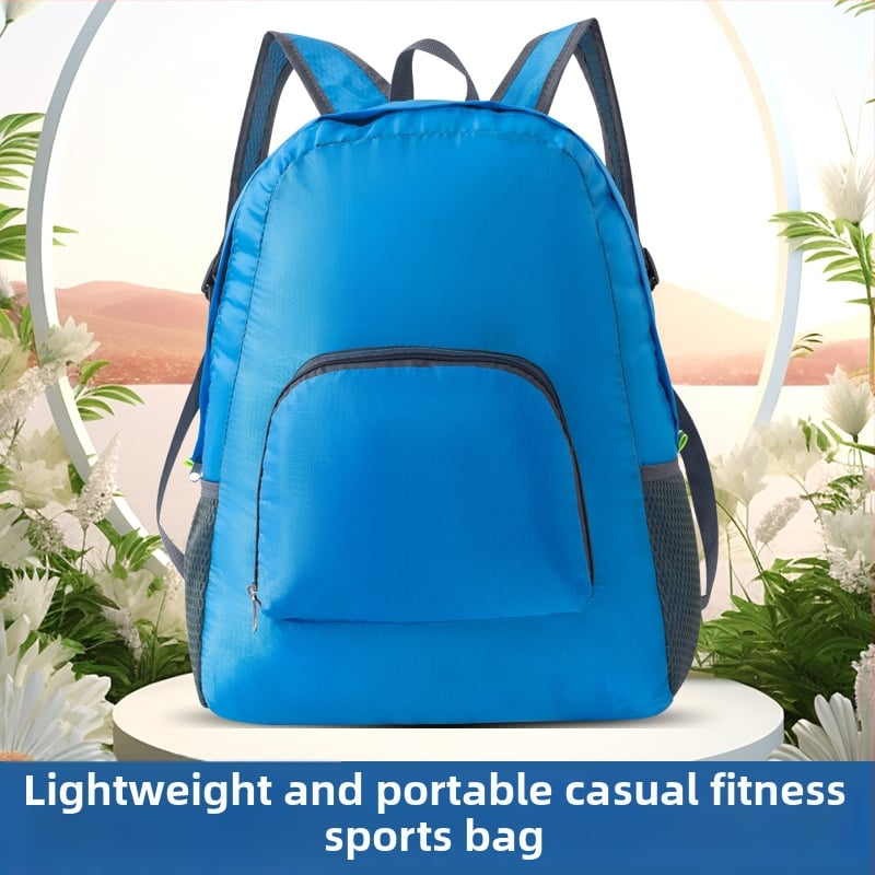 Unisex sporta mugursoma, Oxford audums, elpojoša un ūdensizturīga, paplašināma un salokāma, izliektas plecu siksnas