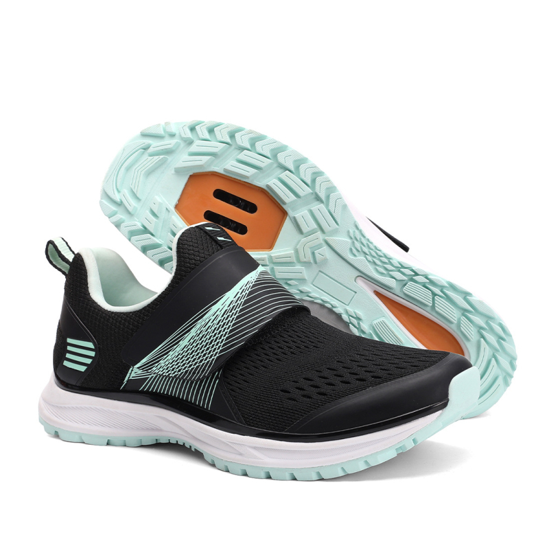 Unisex velosipēdu kurpes iekšējai un kalnu velobraukšanai — stingra zole, gumijas zole, atbalsts un šoku absorbēšana